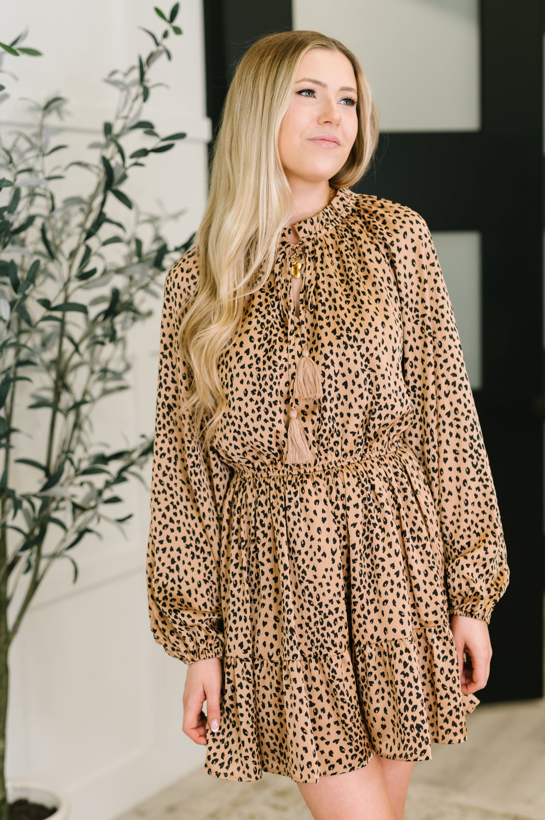 A Cheeky Little Time Tiered Dress in Pecan Brown - SwagglyLife Home & Fashion